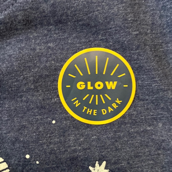 Cat & Jack boys T-shirt glow in the dark best brother tee navy s/s XS (4/5) - Picture 9 of 10